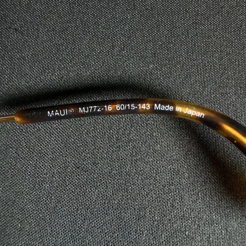 Maui Jim Sea House MJ772-16 60/15-143 Gold Titanium Aviator Eyeglasses OnlyFrame